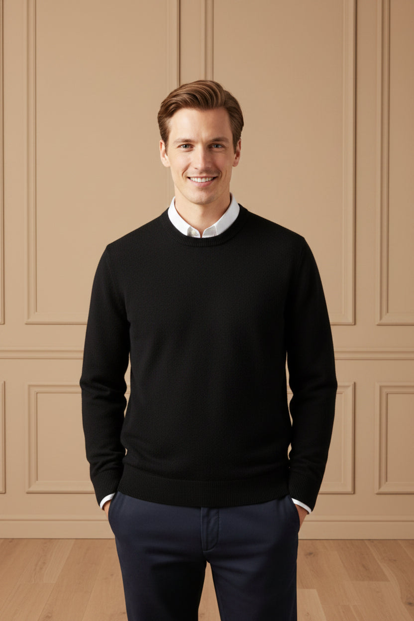 Men Turtleneck Knit Sweater