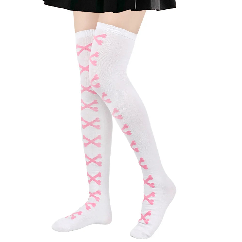 Opaque Thigh High Stockings for Women