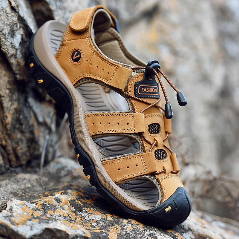 Men Summer Genuine Leather Sandals