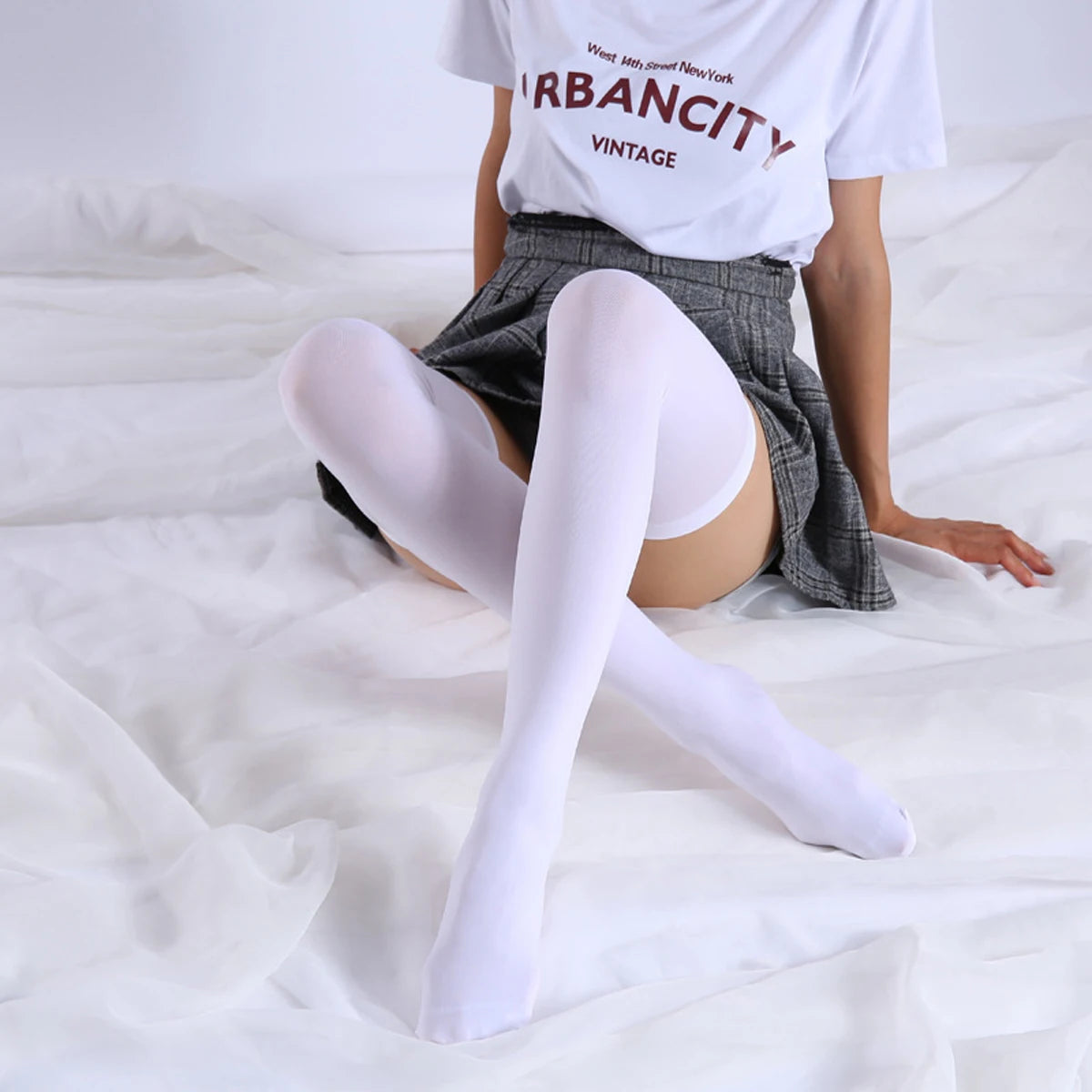 Ultra Thin Breathable Thigh High Socks for Women