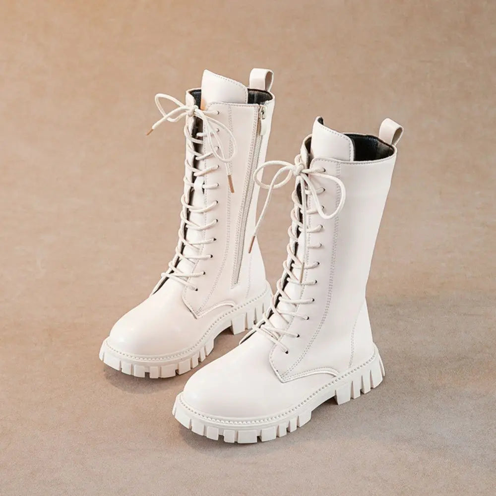 Girl Cosplay Long Leather Boots Costume Shoes