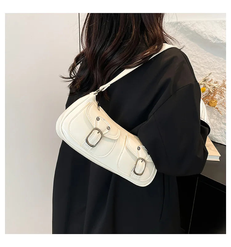 Women's shoulder bag fashion commuting armpit bag personality trendy cool scooter bag small senior sense shoulder crossbody bag