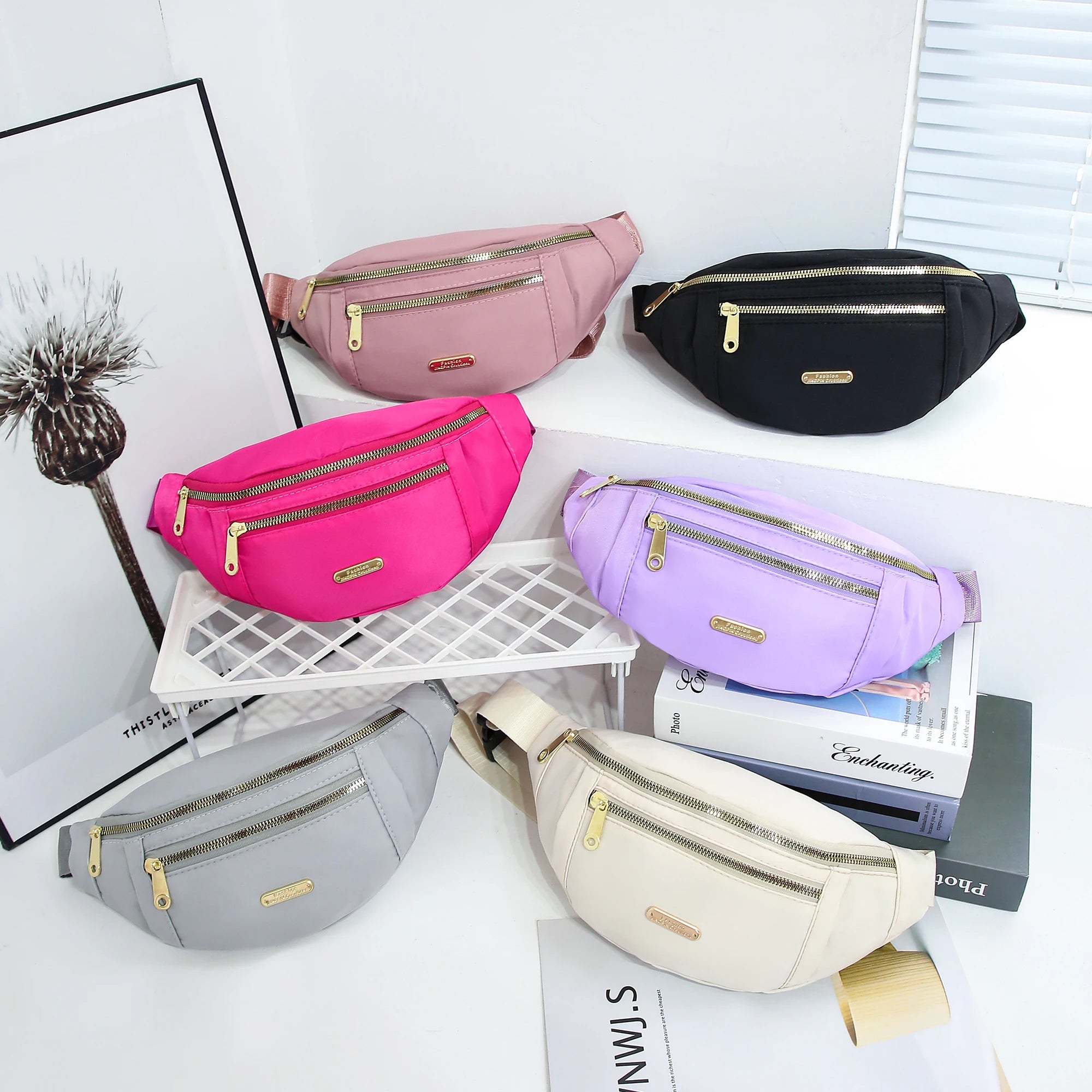 Multi Layer Sports Waist Chest Bag for Women