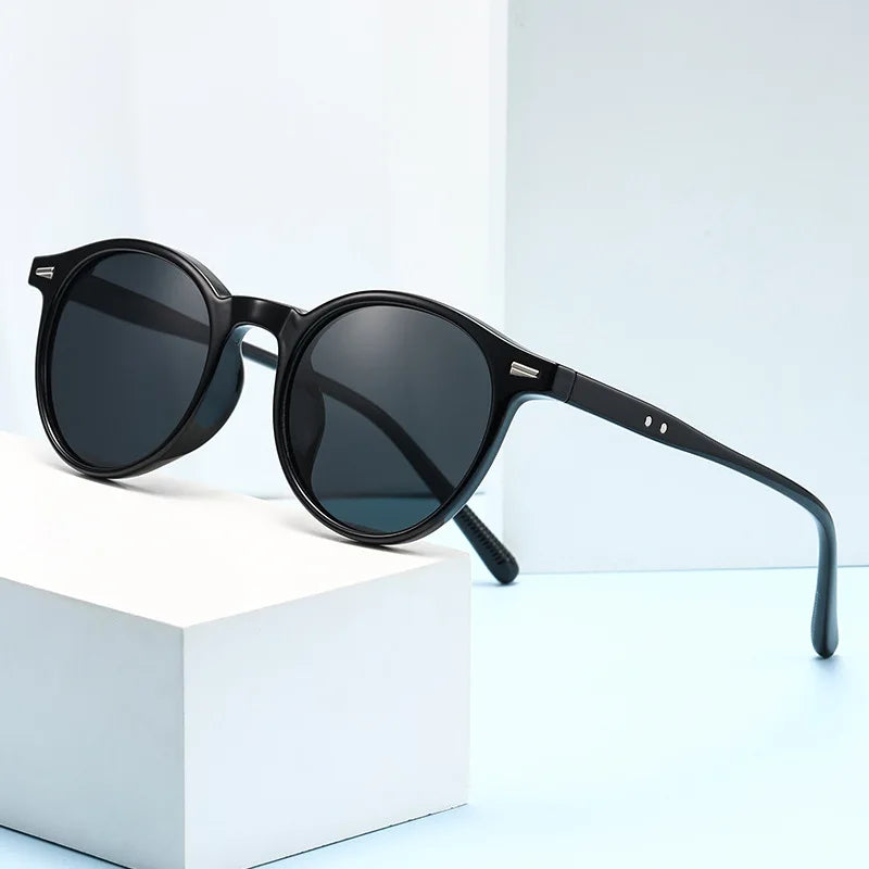 Women Vintage Round Oval UV400 Fashion Sunglasses