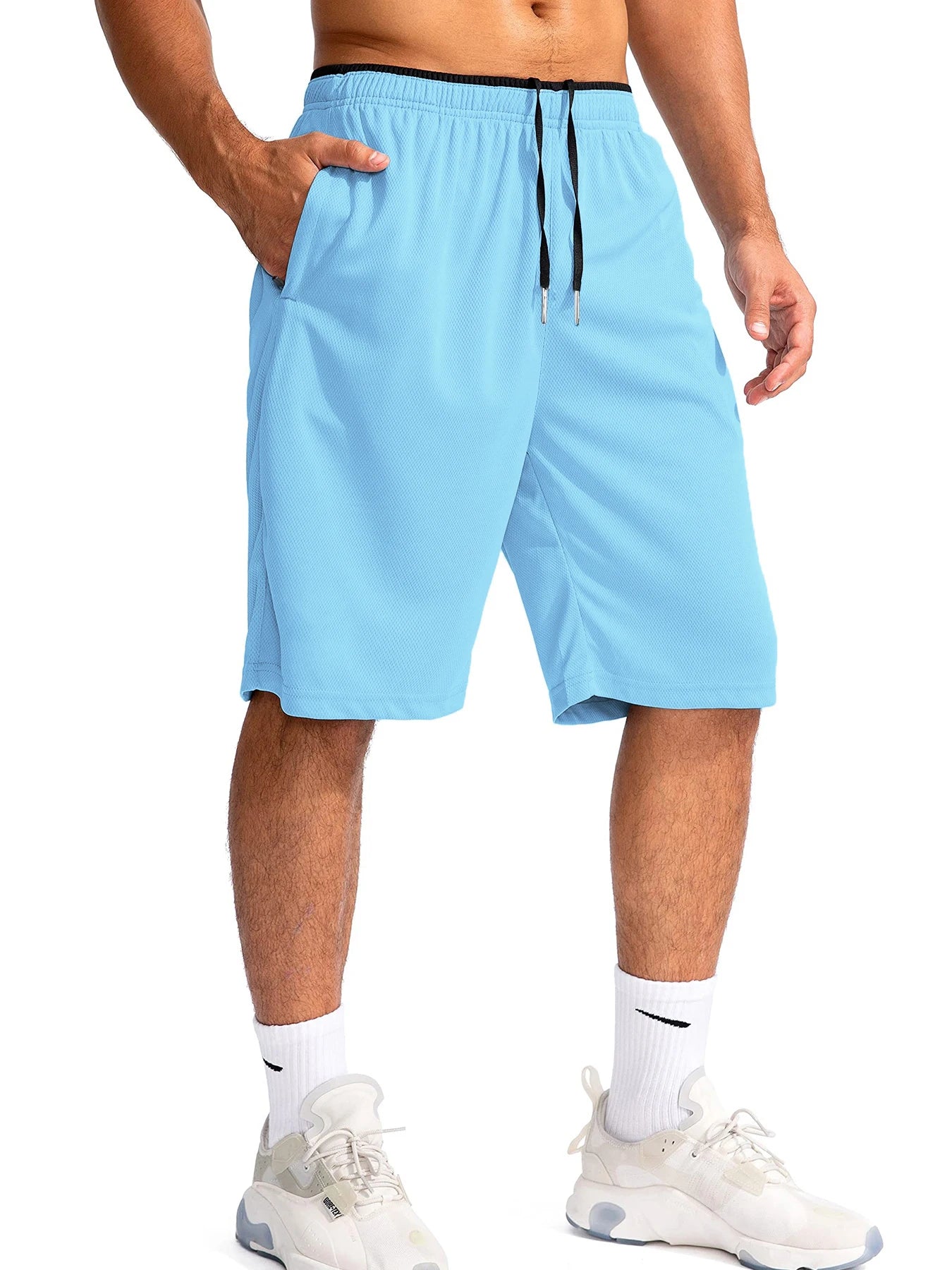 Men Sports Running Basketball Gym Shorts