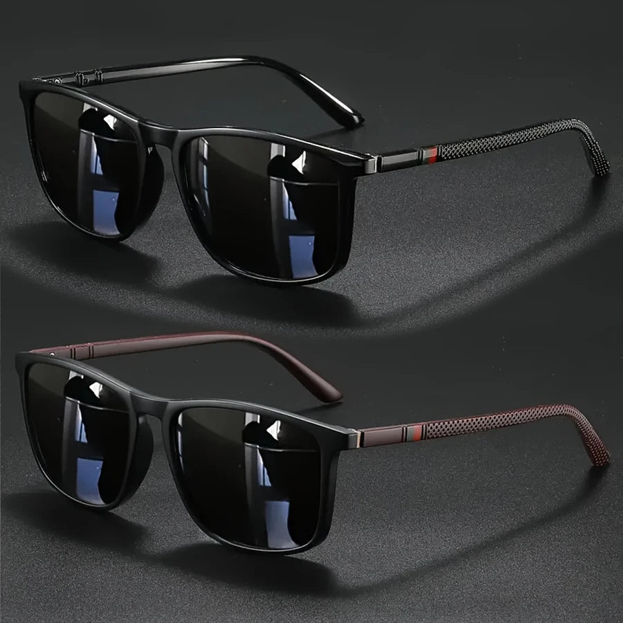 Men Square Cycling UV400 Vintage Fashion Sunglasses