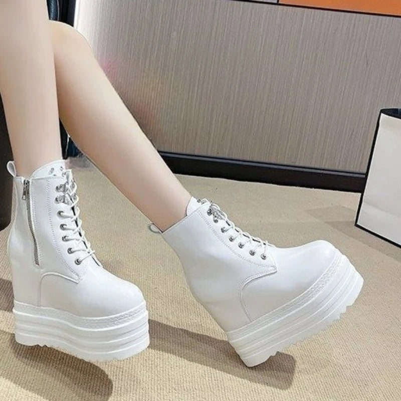 Women Punk Platform Wedge Gothic Boots
