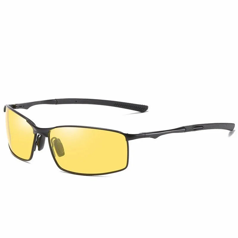 Men Polarized Rectangle Color Changing UV400 Sunglasses