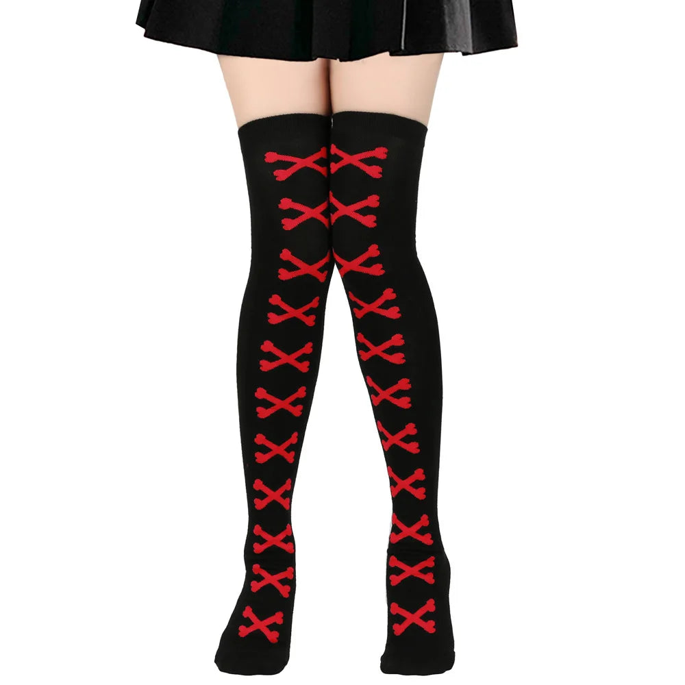 Opaque Thigh High Stockings for Women