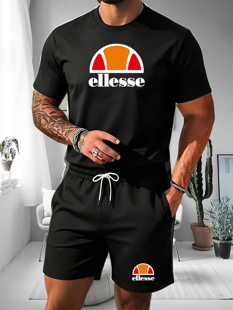 Men Modern Style Activewear Outfit Set