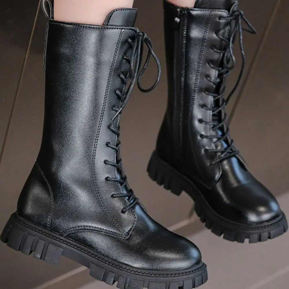 Girl Cosplay Long Leather Boots Costume Shoes