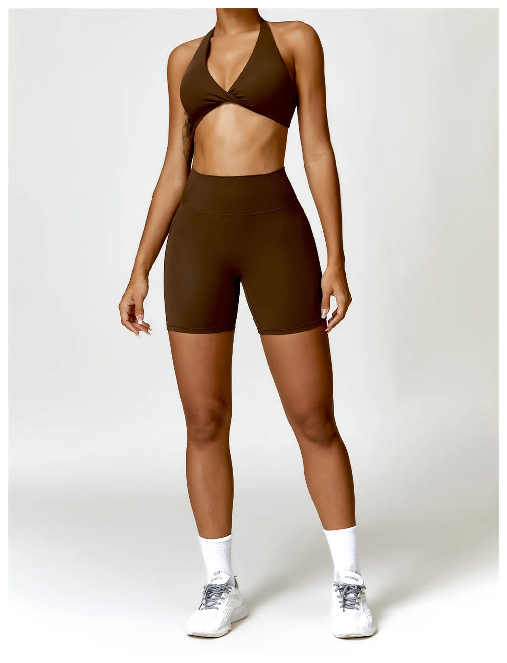 Women Seamless Yoga Set Push Up Sports Bra and High Waist Leggings