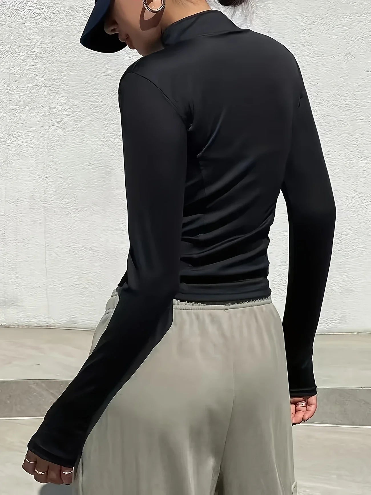 Women Quick Dry Pilates Sweatshirt Gym Workout Running Activewear