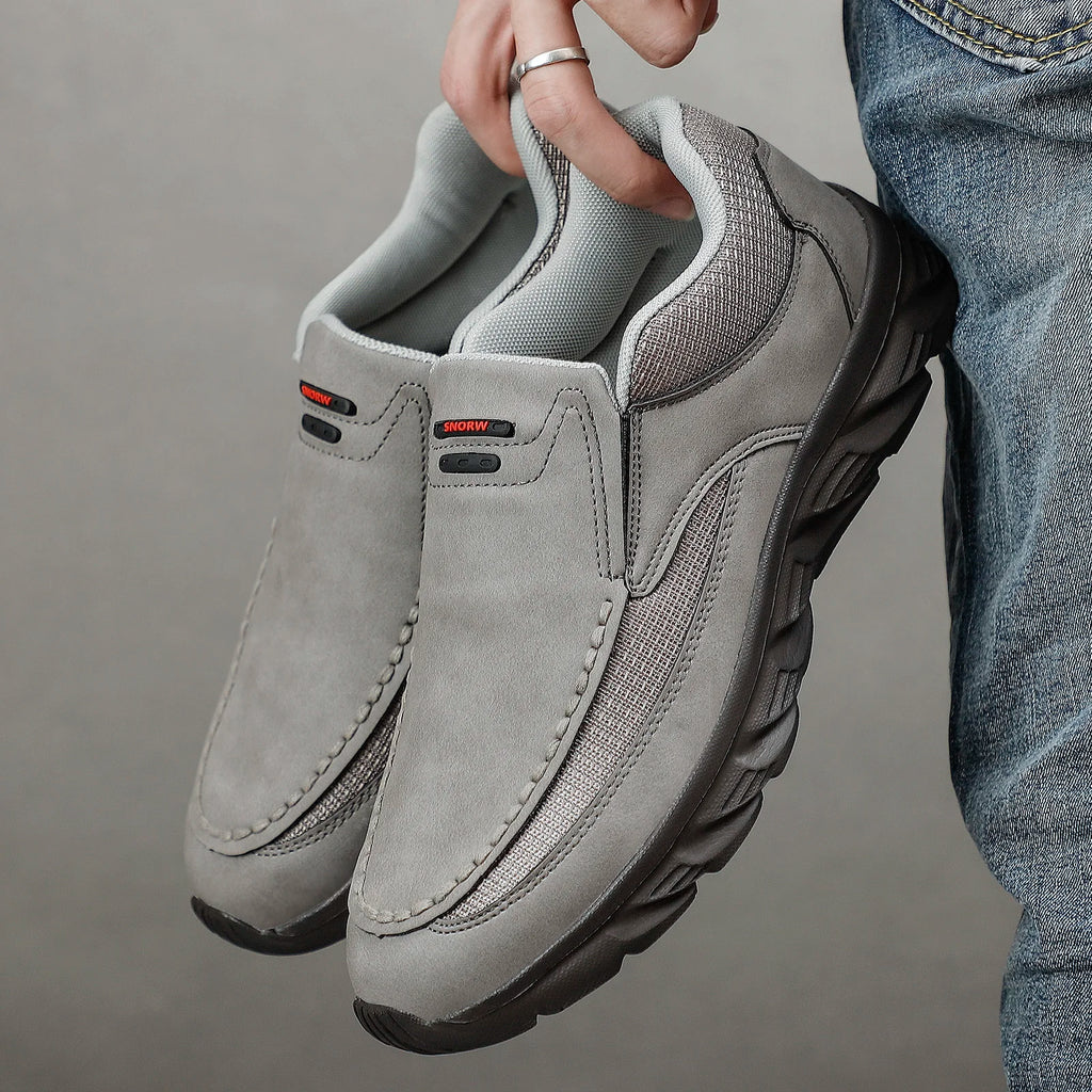 Men Leather Casual Shoes Breathable Loafers