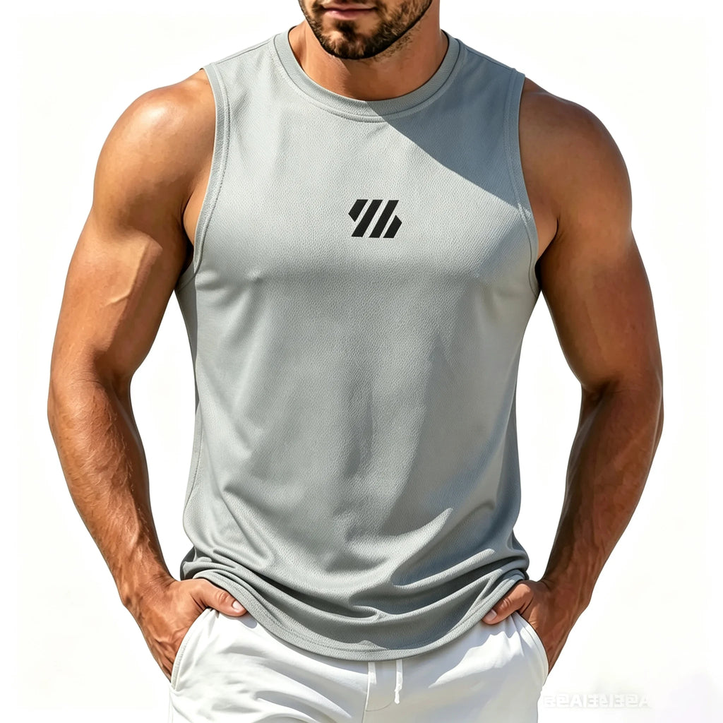 Men Mesh Fitness Sleeveless Sports Vest
