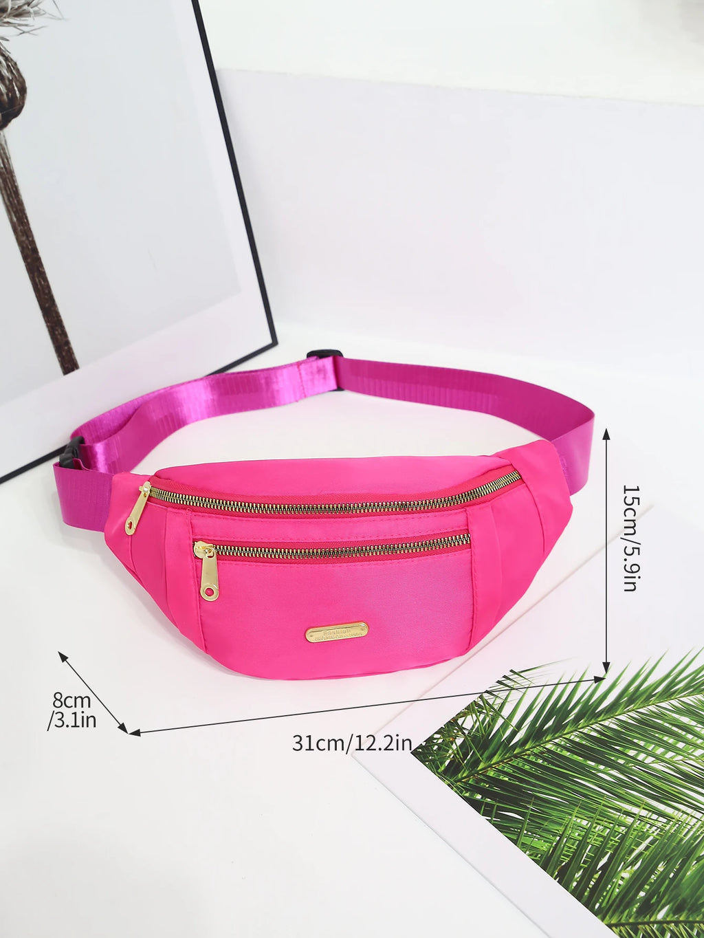 Multi Layer Sports Waist Chest Bag for Women