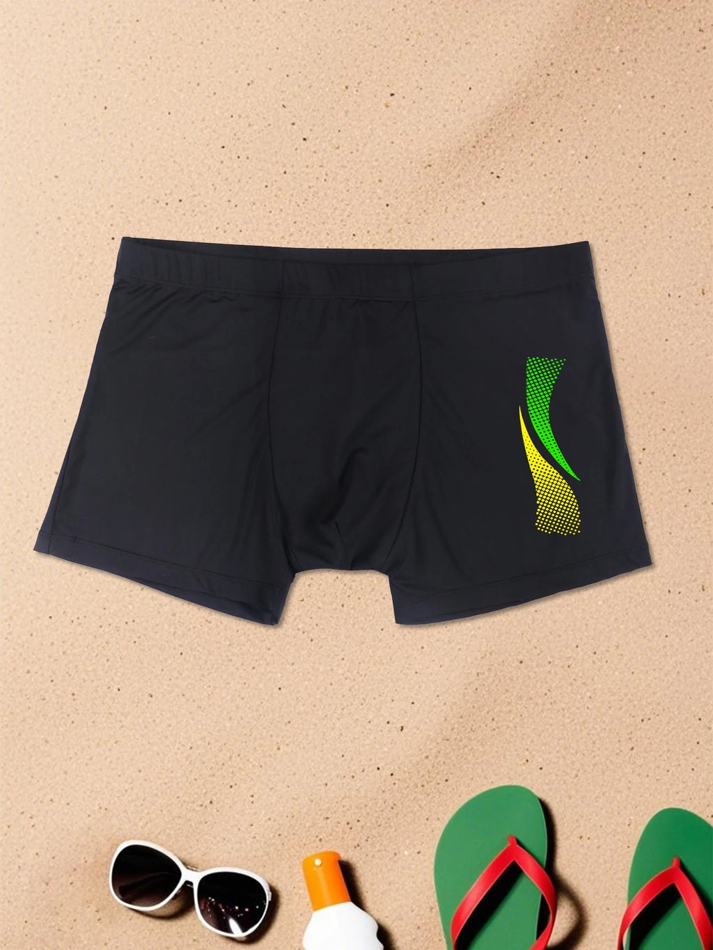 Men Quick Dry Printed Trunks Boxer Shorts