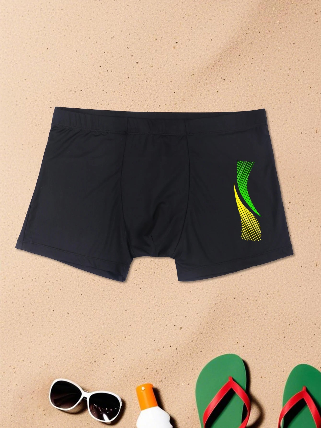 Men Quick Dry Printed Trunks Boxer Shorts