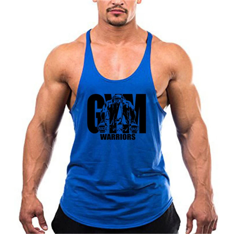 Men Cotton Gym Back Tank Top Vest