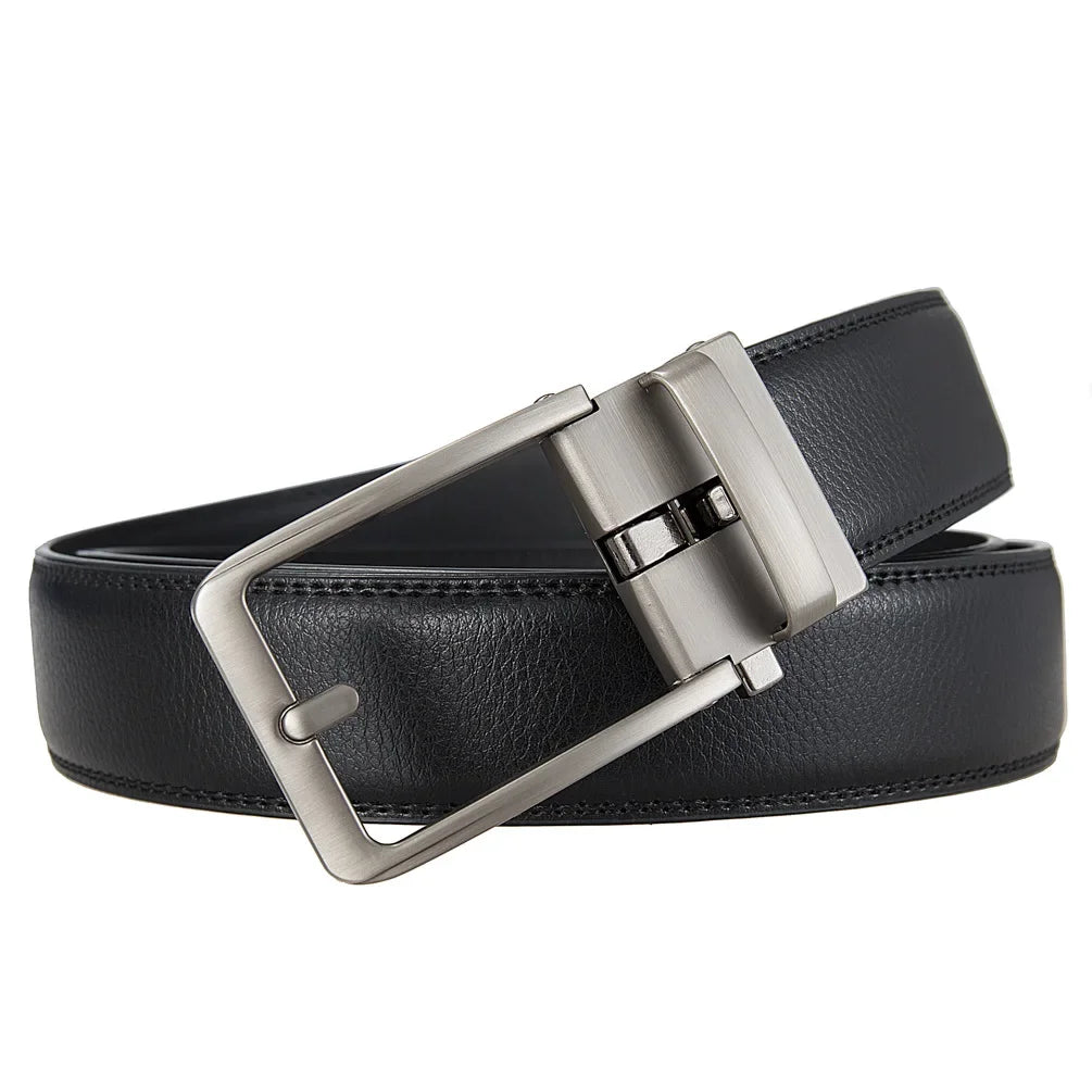 Men Luxury Brand Designer Fashion Automatic Buckle Click Belt