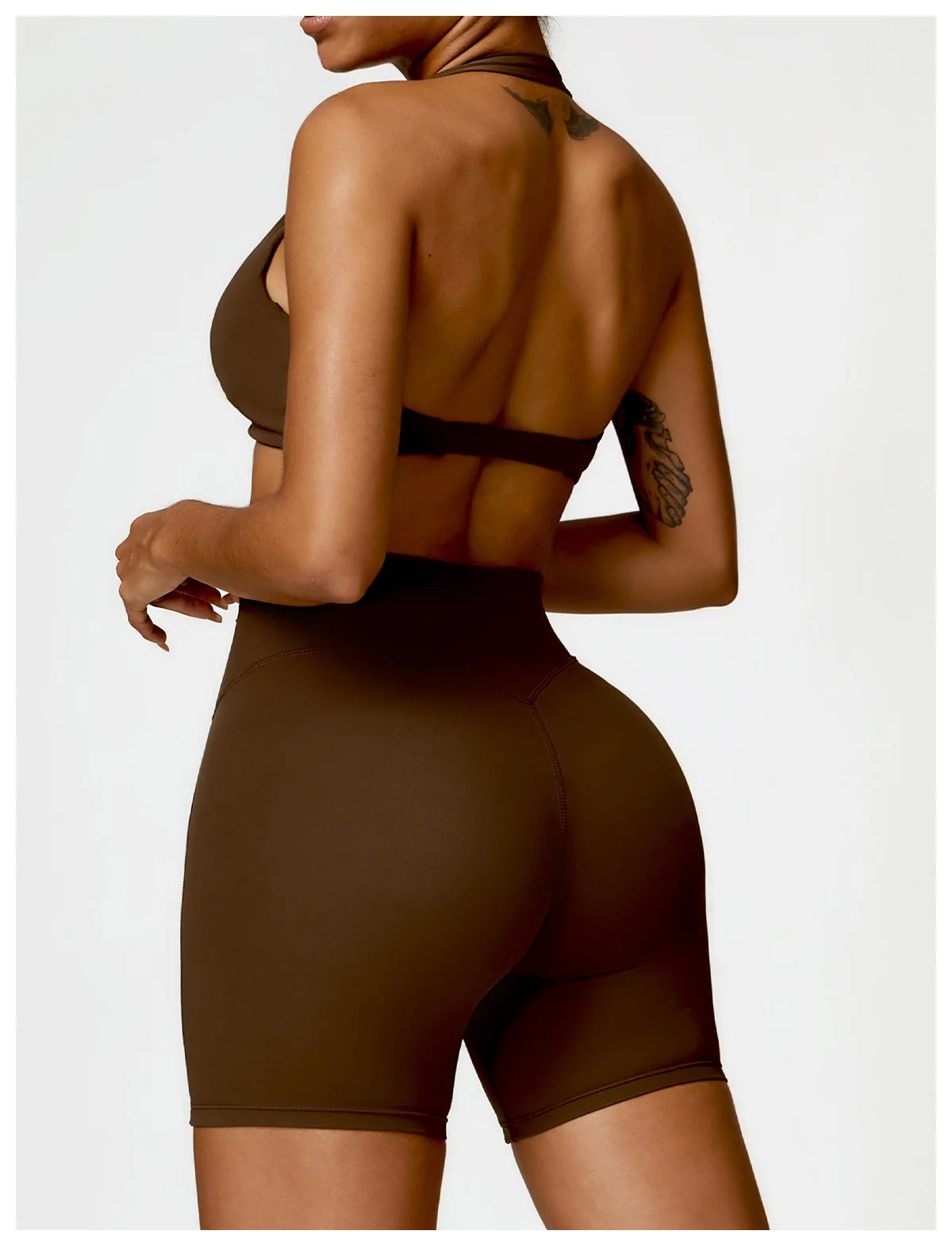 Women Seamless Yoga Set Push Up Sports Bra and High Waist Leggings