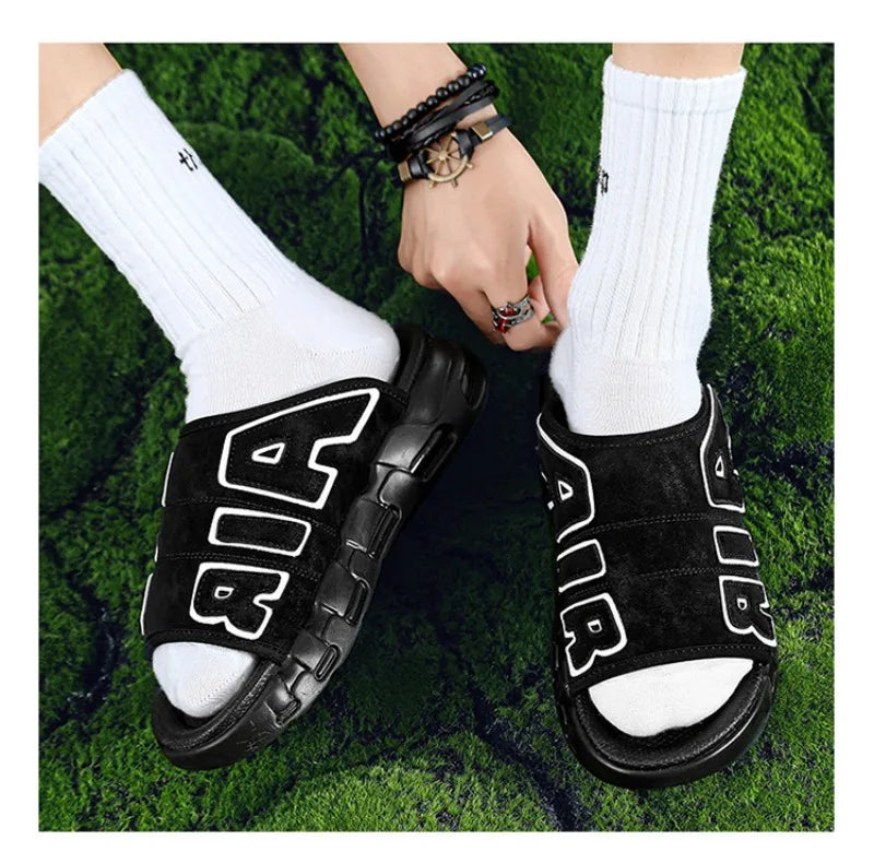 Men's Slippers 2025 Summer Breathable Slippers Large Fashion Platform Casual Shoes for Men New Light Sneakers Zapatos De Hombre