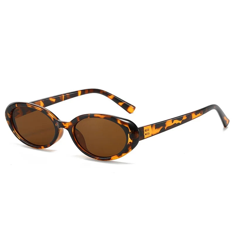 Women Vintage Small Oval Retro Fashion Sunglasses