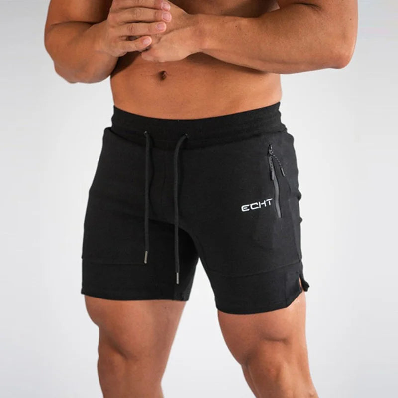 Zip Pocket Gym Running Shorts for Men