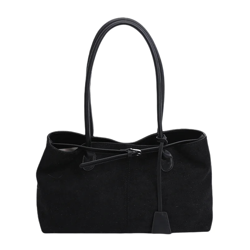 Retro PU Leather Underarm Tote Bag for Women