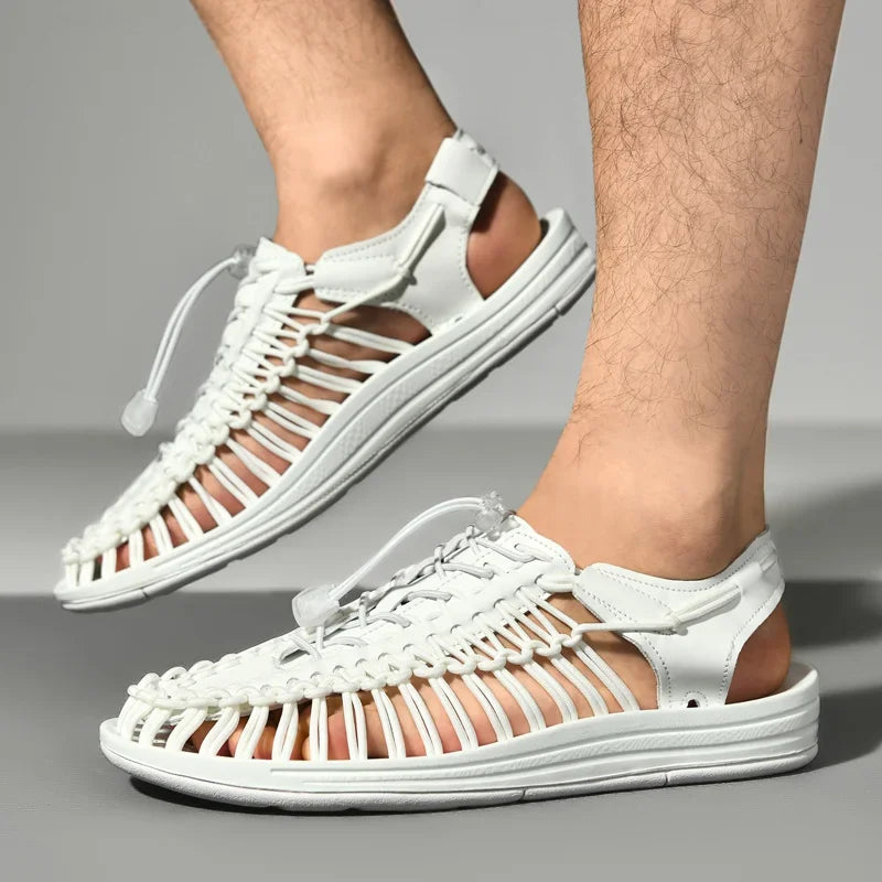 Men Handwoven Casual Beach Sandals