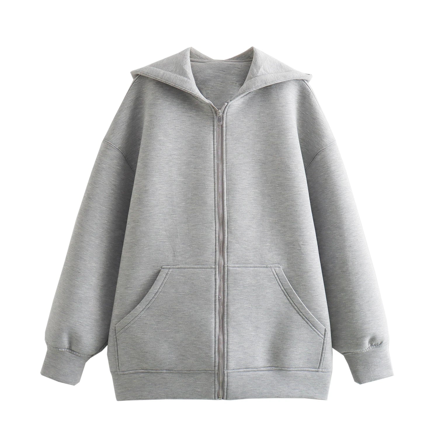 Women Oversized Zip Up Hoodie Jacket