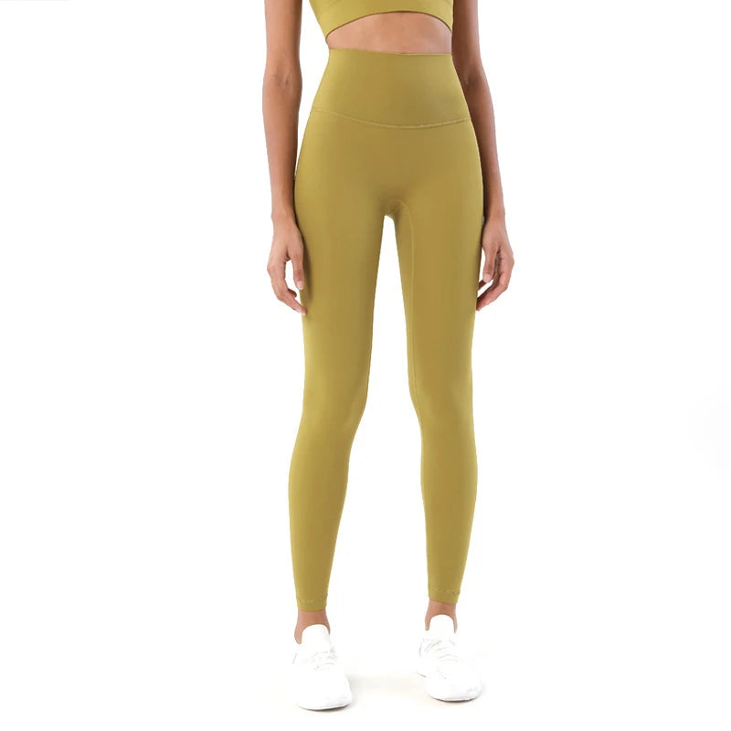 High Waist Nylon Yoga Leggings for Women