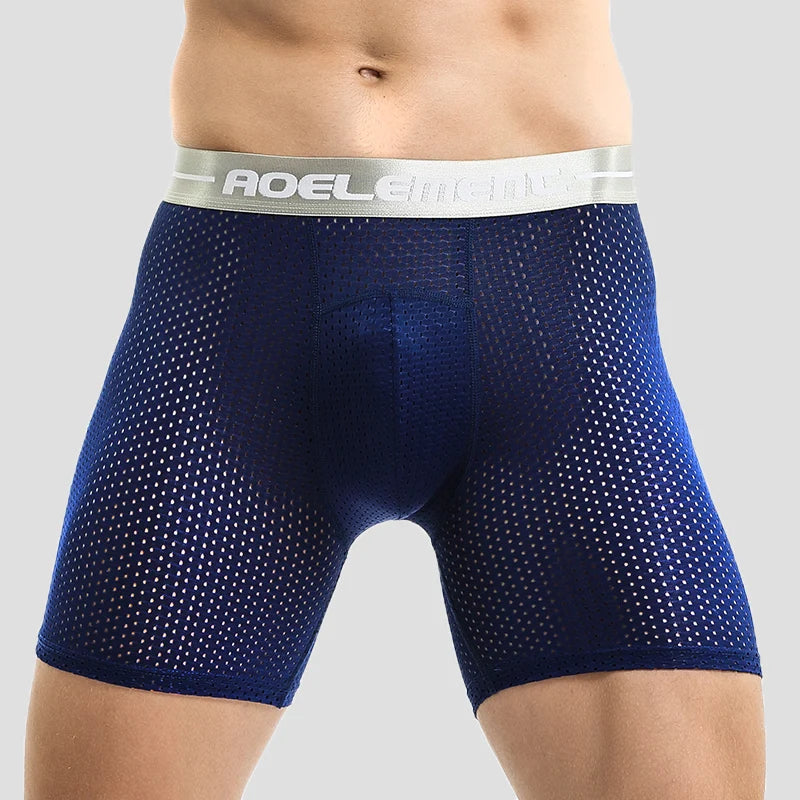 Ice Silk Loose Sports Boxer Shorts for Men