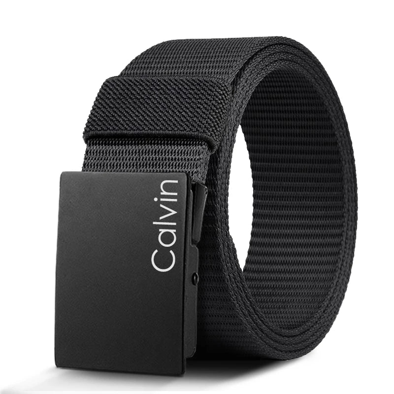 Men Fashion Automatic Buckle Casual Belt