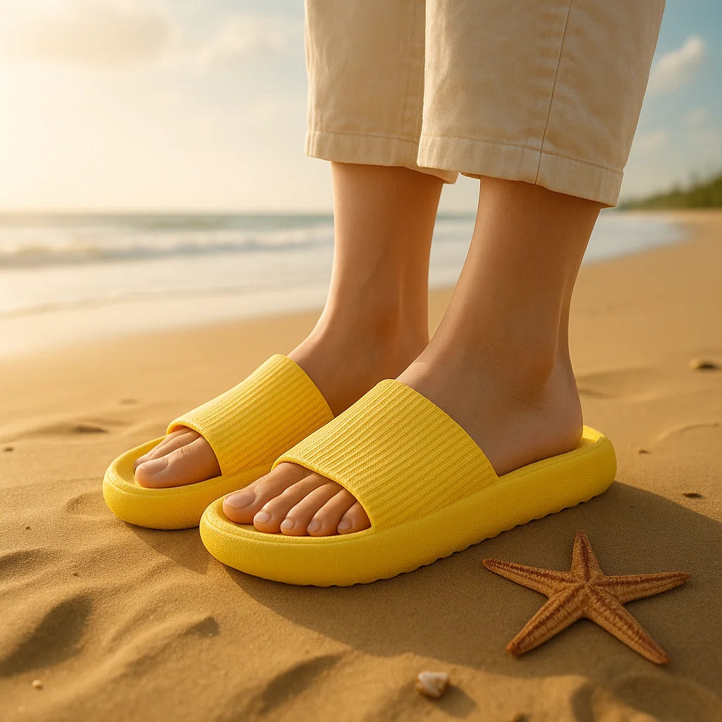 Women Thick Sole Beach Slippers