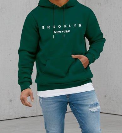 Men Brooklyn New York Graphic Hoodie Sweatshirt