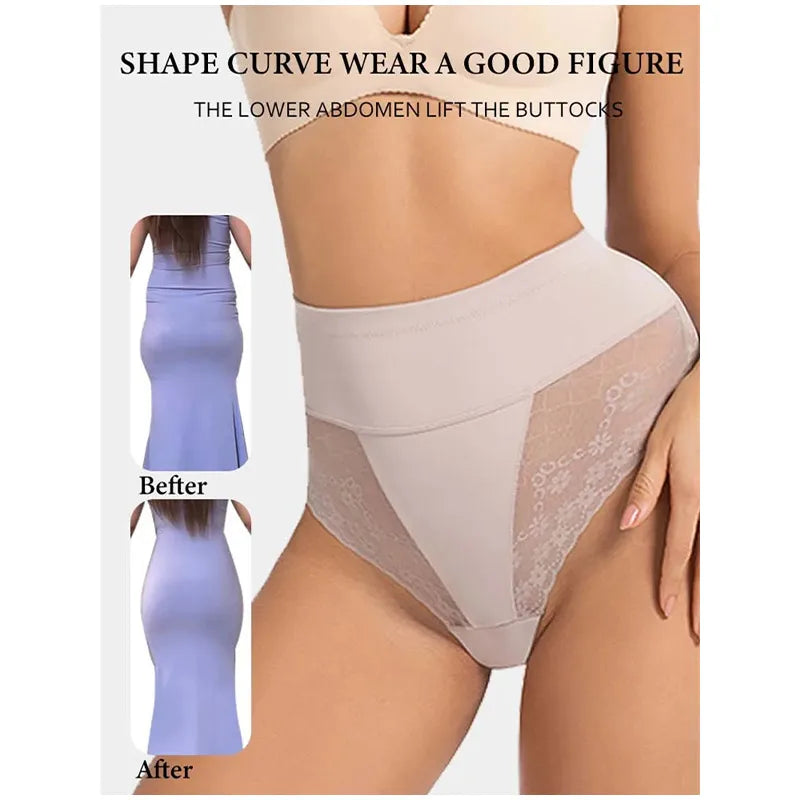 High Waist Tummy Control Butt Lifter Shapewear Thong for Women
