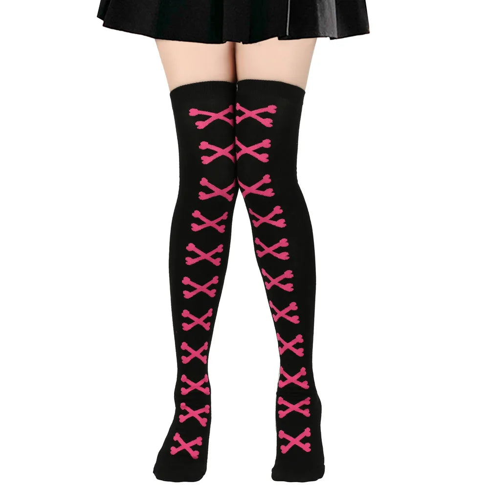Opaque Thigh High Stockings for Women