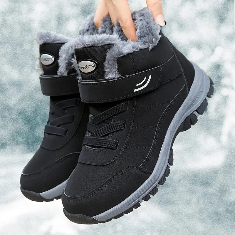 Women Fur Lined Platform Snow Boots