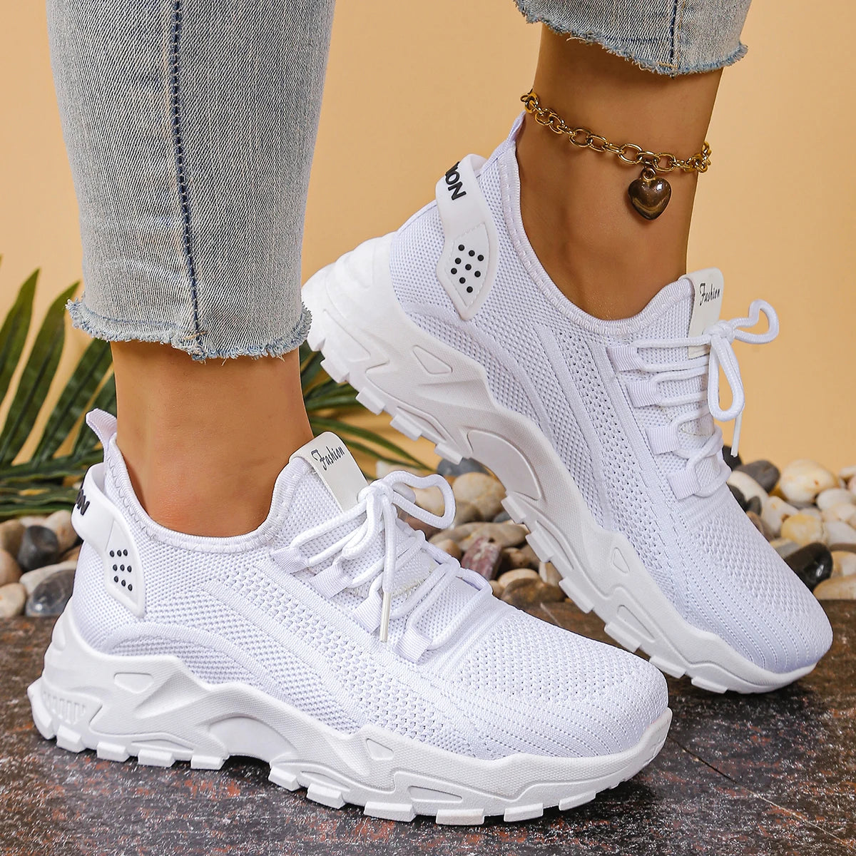 Women Breathable Single-Mesh Shoes