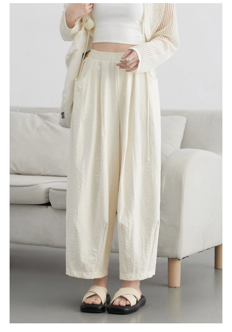 Women Casual Elastic Waist Pants