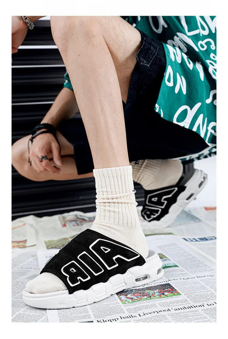Men's Slippers 2025 Summer Breathable Slippers Large Fashion Platform Casual Shoes for Men New Light Sneakers Zapatos De Hombre