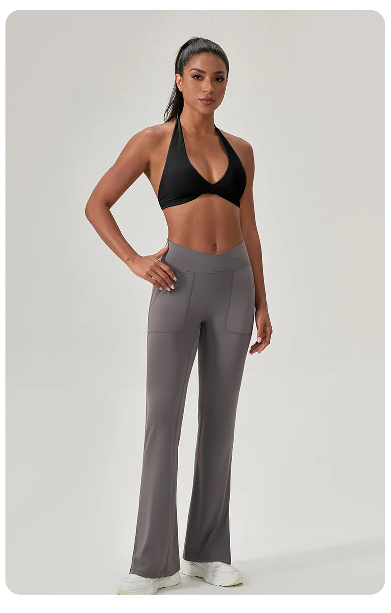 Women Halter Stylish Neck Sports Bra