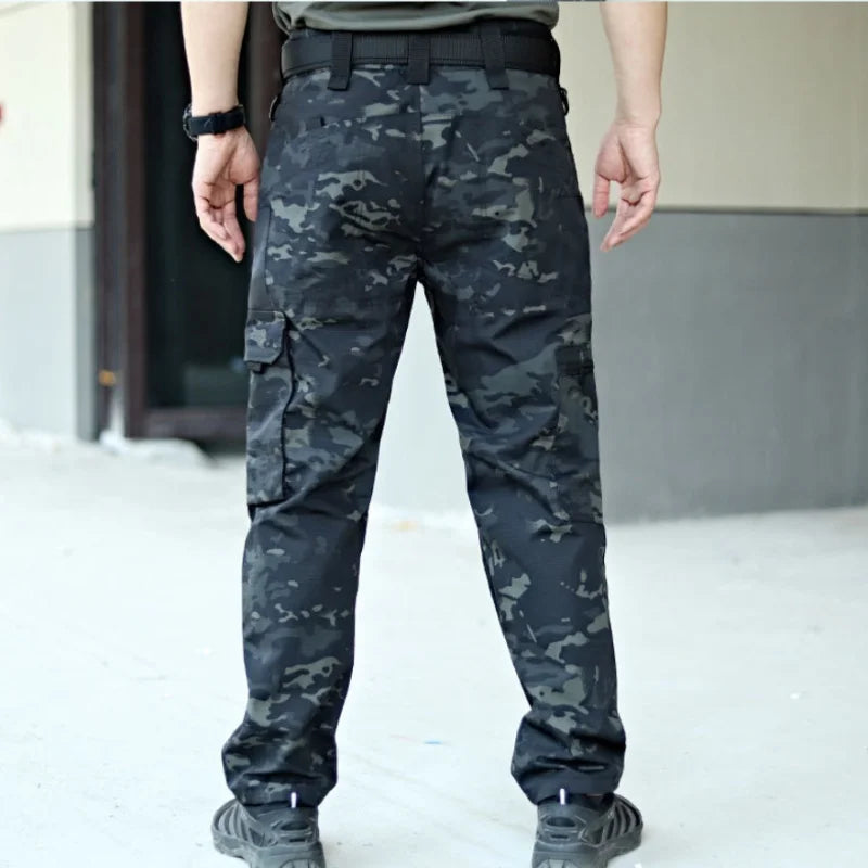 Men Tactical Waterproof Cargo Pants Multi-Pocket
