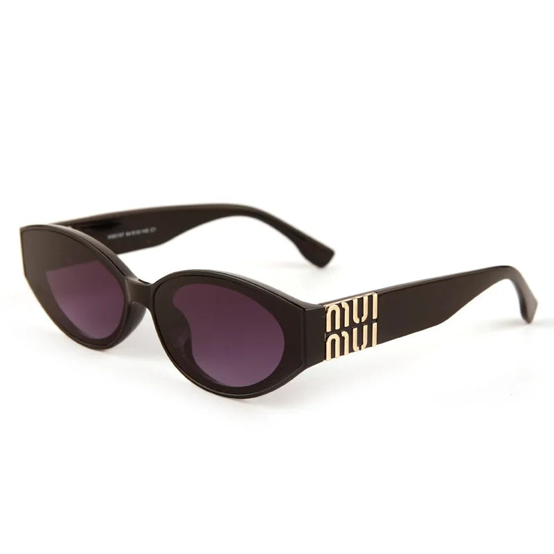 Women Luxury Oval UV400 Designer Fashion Sunglasses