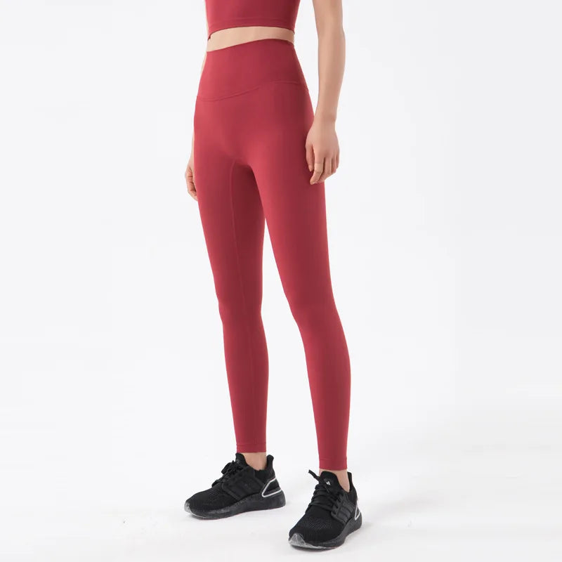 High Waist Nylon Yoga Leggings for Women