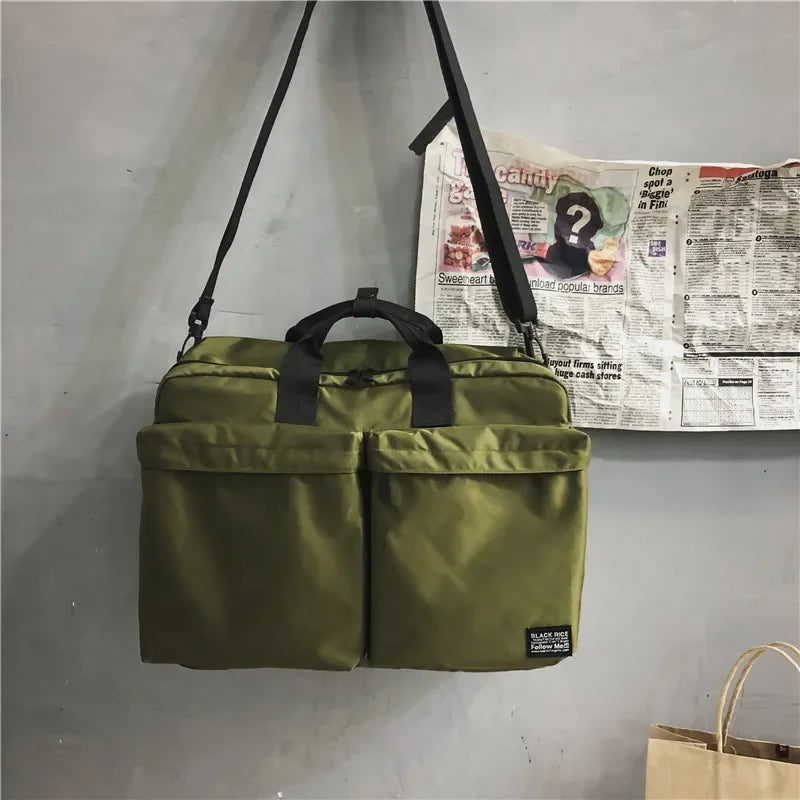 Waterproof Nylon Travel Weekend Tote Bag for Men