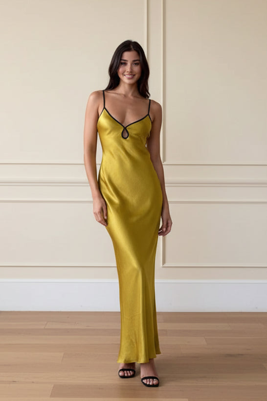 Women Lace Up Backless Cut Out Maxi Dress