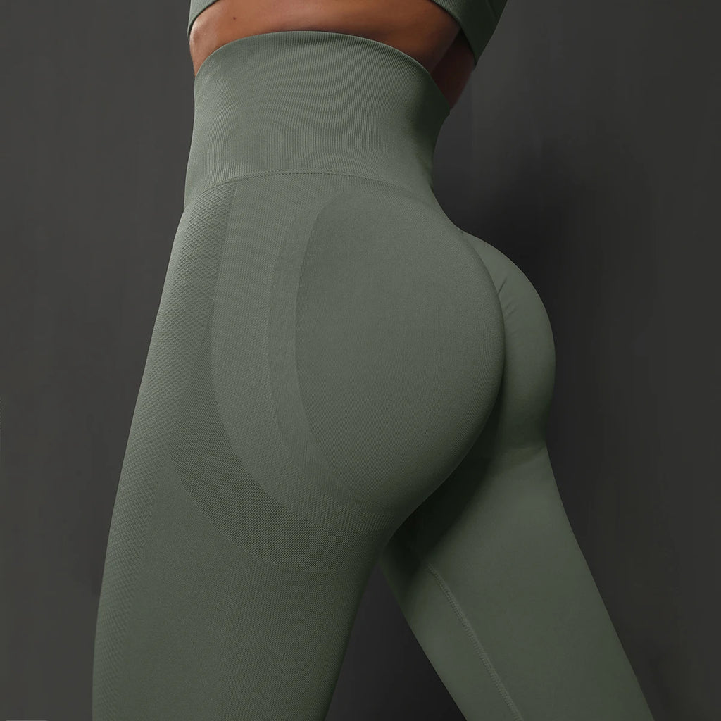 Women Seamless Butt Lifting High Waist Yoga Leggings Fitness Pants