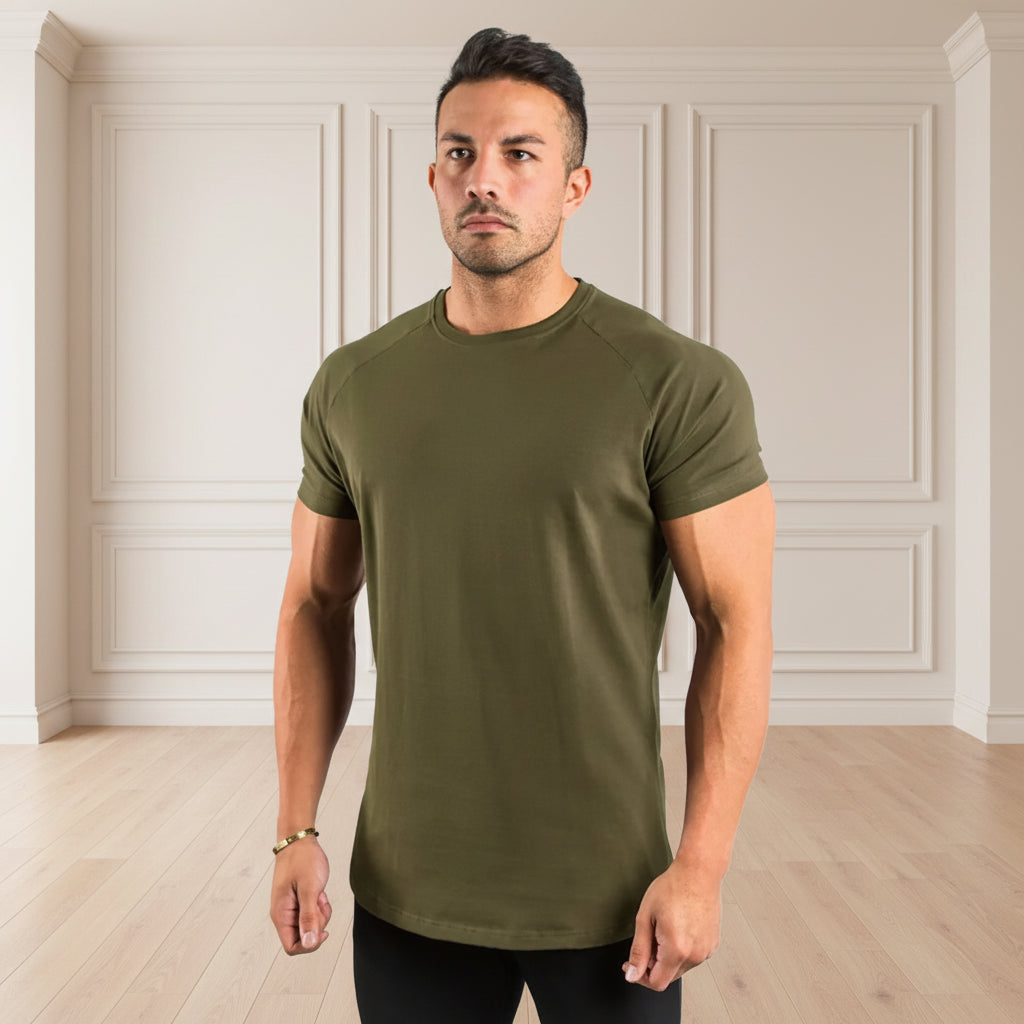 Men Slim Fit Cotton T Shirt